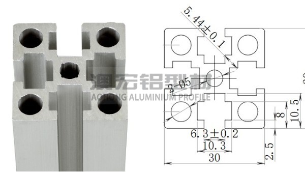 3030國(guó)標(biāo)工業(yè)鋁型材